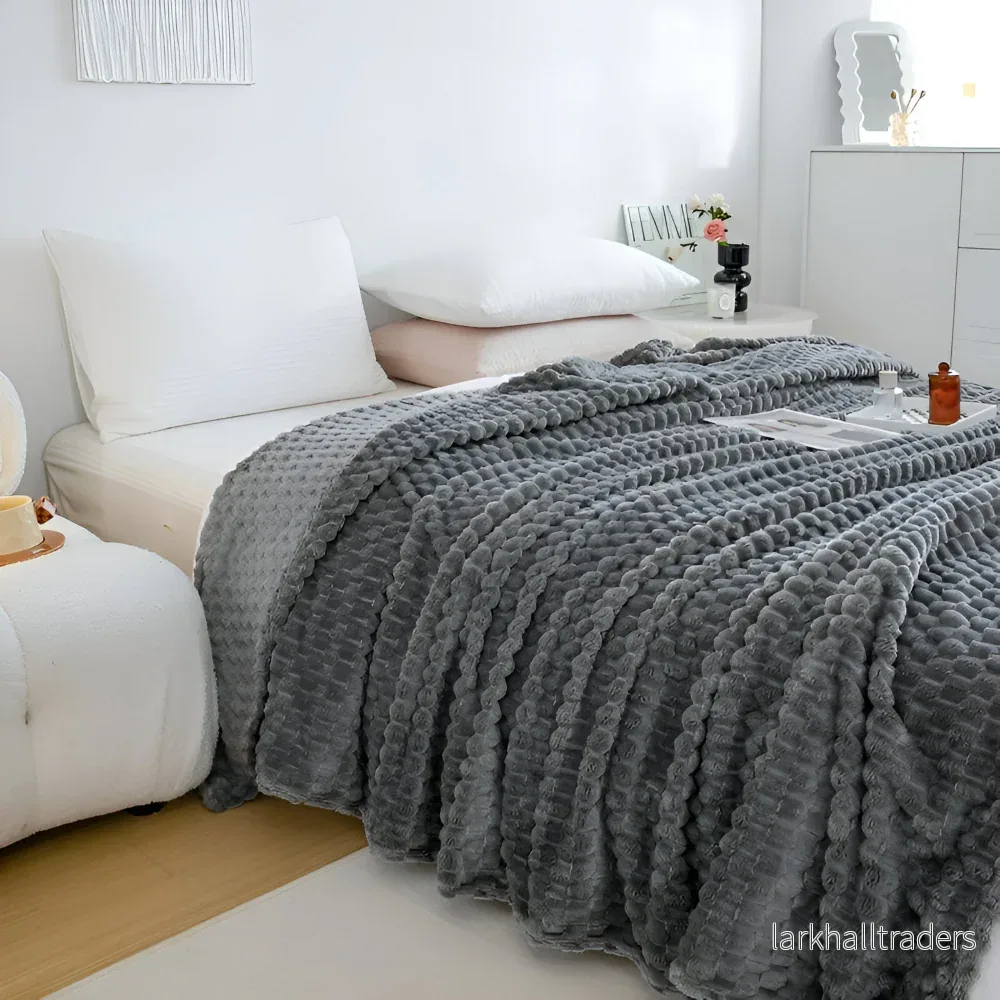 CoziGlam LuxeFilt – Tjock, Lyxig Plyschfleecefilt för Maximal Värme - Bild 2