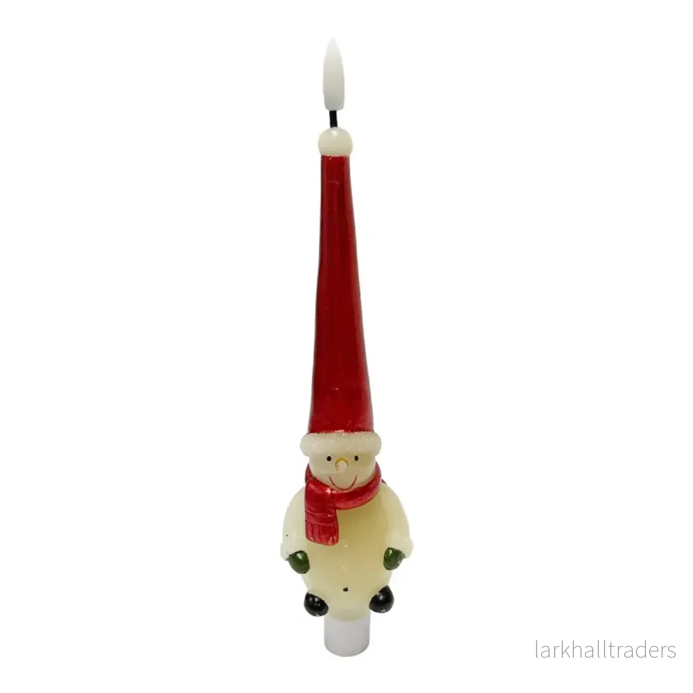 Snögubbe Röd Led 2-pack