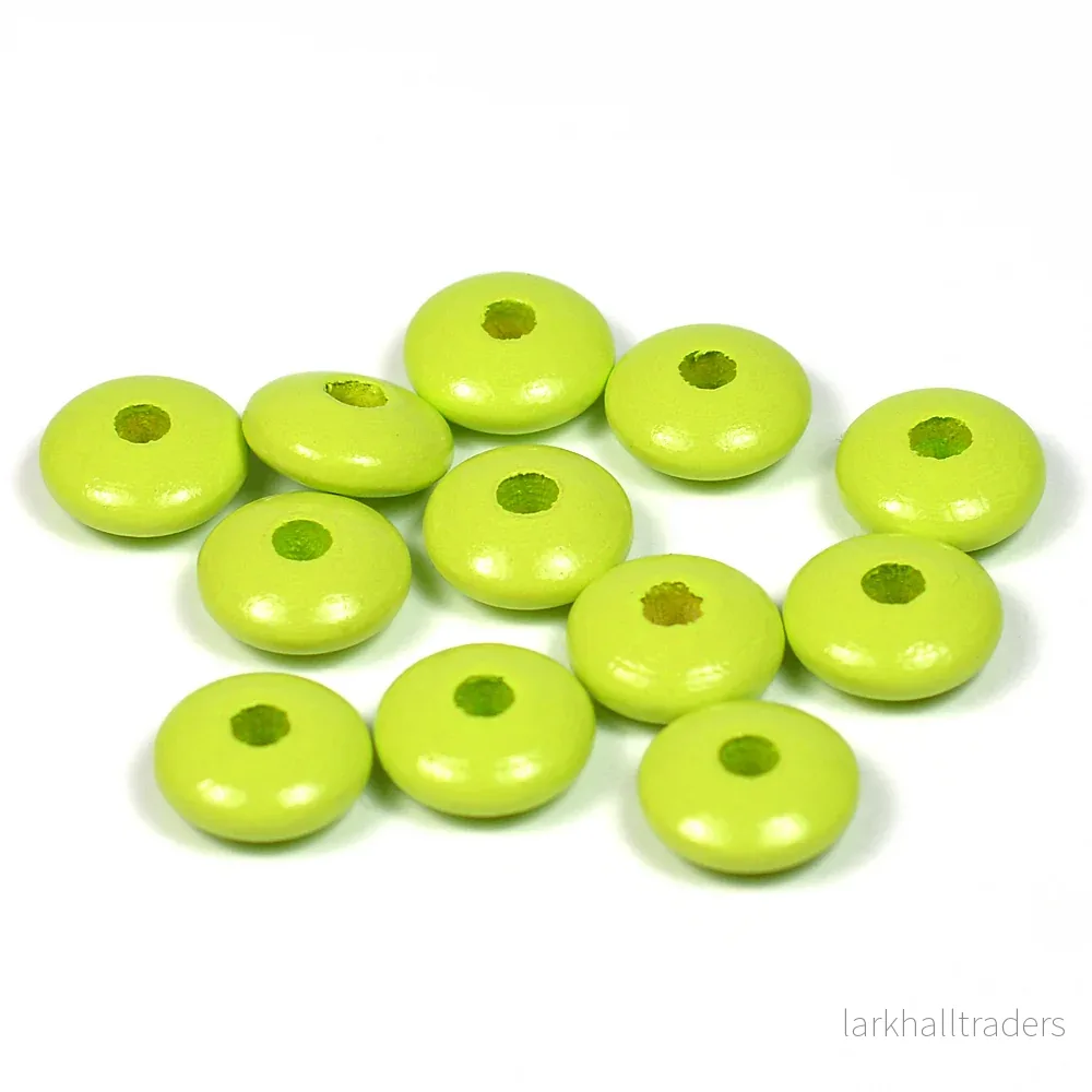 Trälinser, lime, 50st