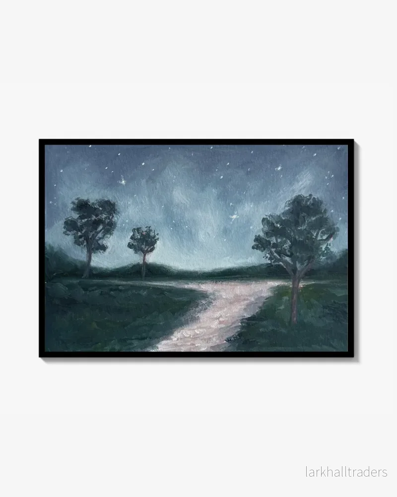 Forest at Night Poster Forest at Night Poster