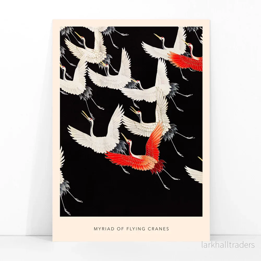 Myriader av flygande tranor Poster - Bild 3