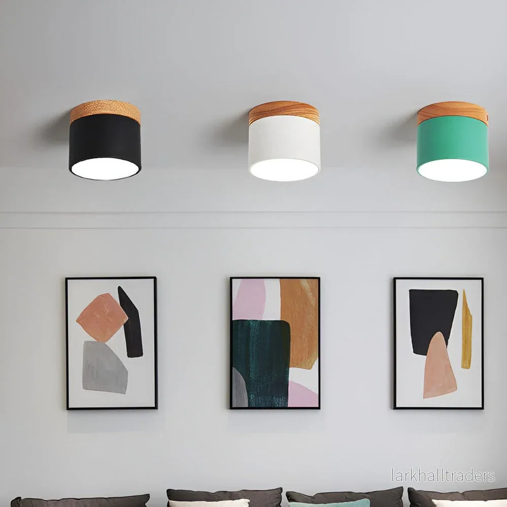 PastelGlow – Färgglad Cylinder Taklampa med Retro Minimalism - Bild 2