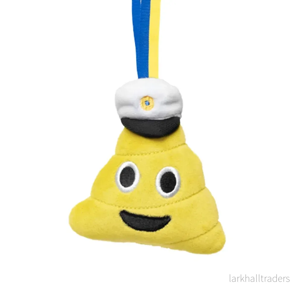 Studenthänge, emoji bajs gul 8 cm Studenthänge, emoji bajs gul 8 cm