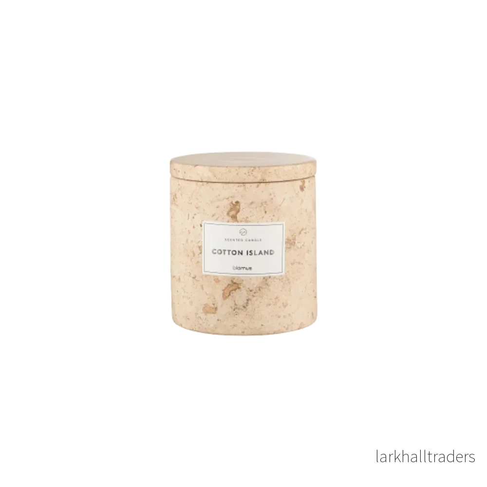 Doftljus Frabli l 10 cm cotton island travertin