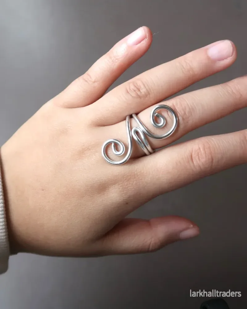 Twin spiral ring - Silver - Bild 3