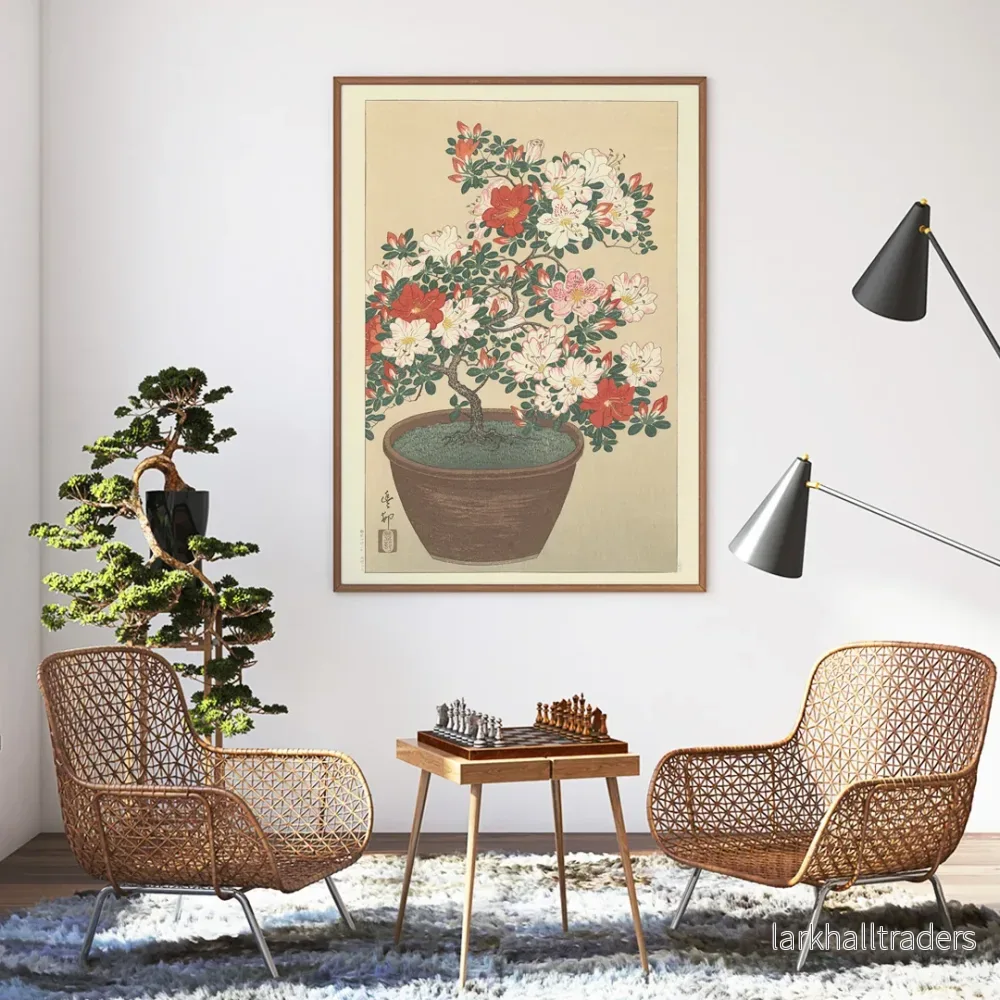 Blommande azalea Poster
