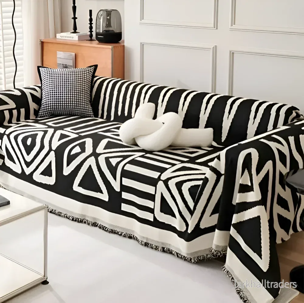 ChenilleHaven – Rutschfri Boho-Pläd i Lyxig Chenille med Fransar ChenilleHaven – Rutschfri Boho-Pläd i Lyxig Chenille med Fransar