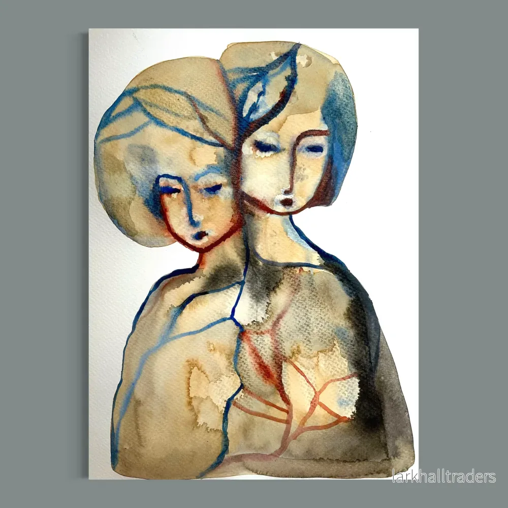 Original Akvarellmålning – Soul Bond