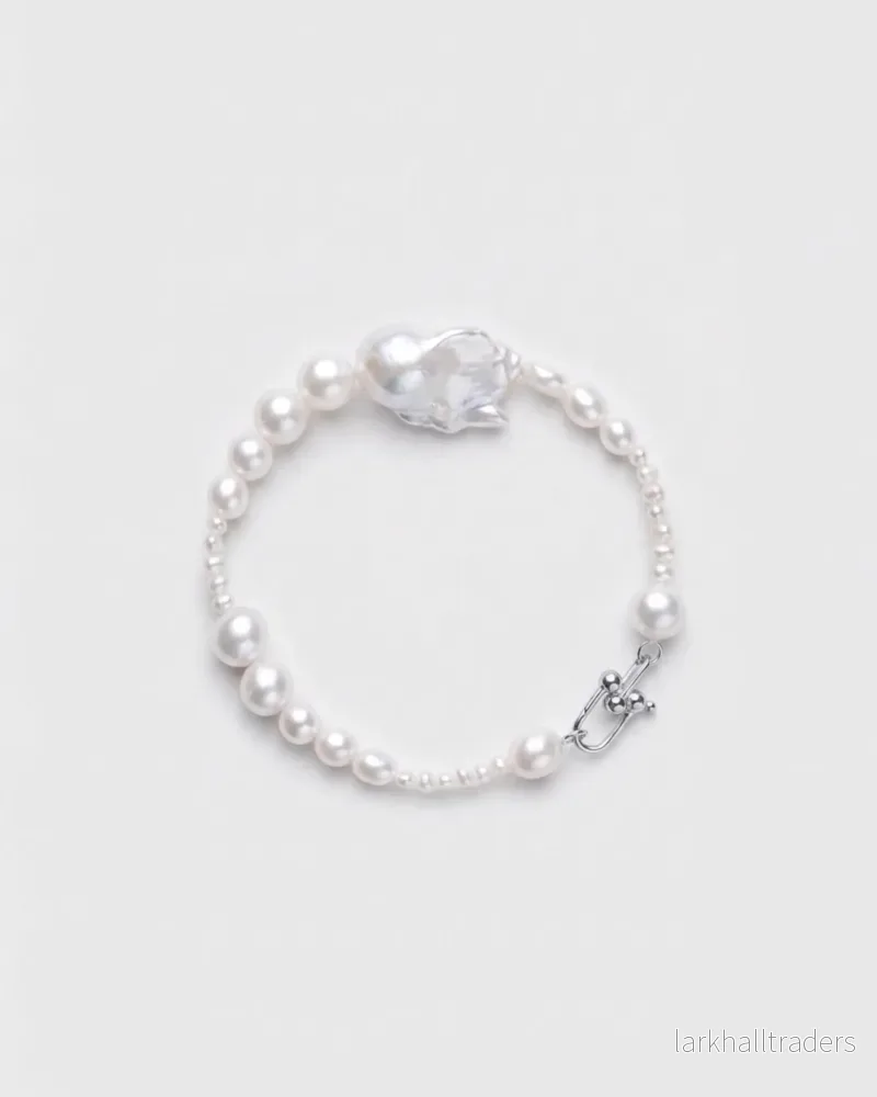Tide Pearl Armband | Silver