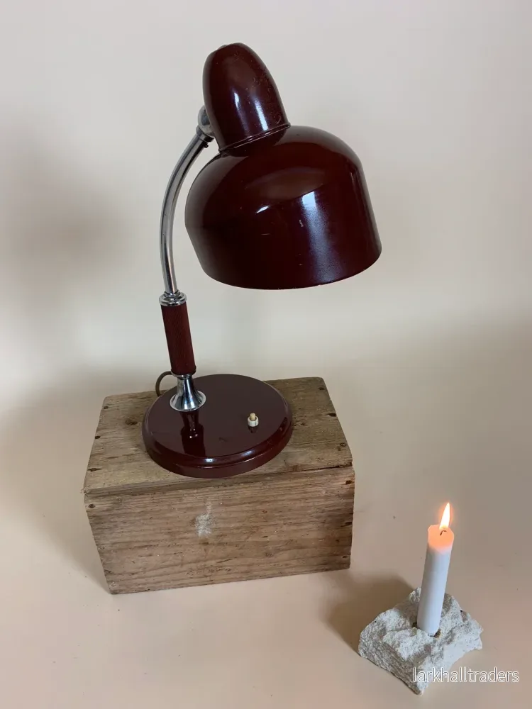 Escolux bordslampa i brunt - Bild 3