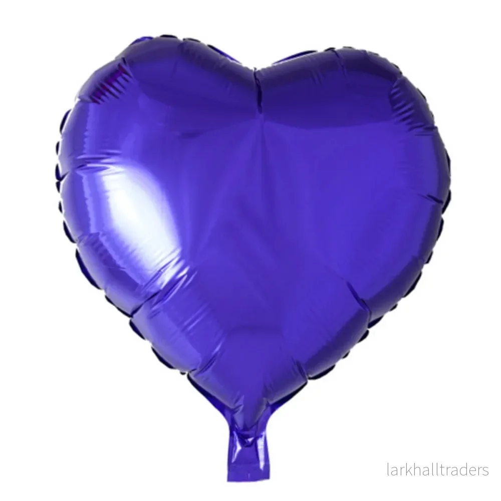 Folieballong, hjärta mörklila 45 cm Folieballong, hjärta mörklila 45 cm
