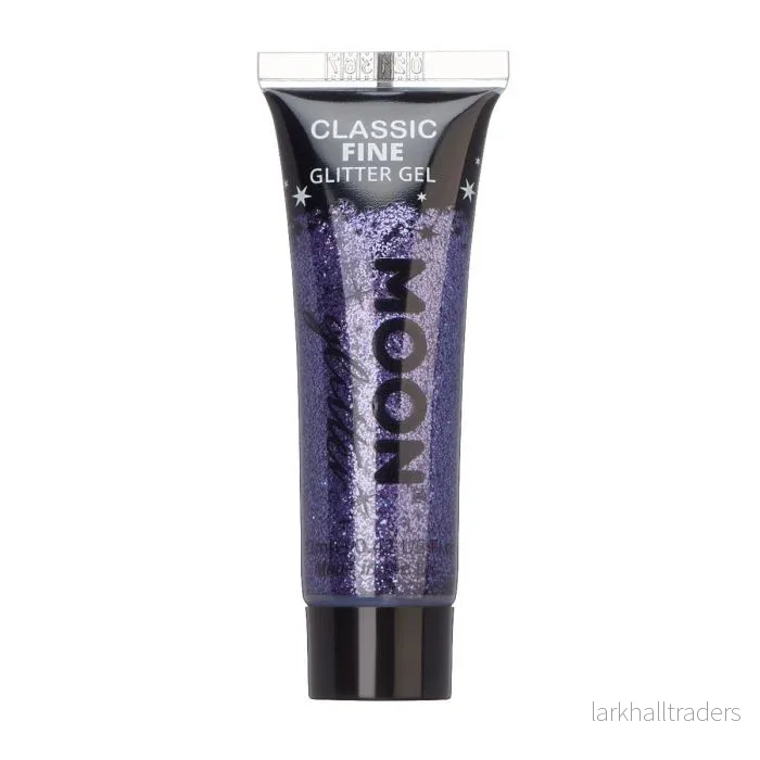 Moon Ansikts- & kroppsglitter i tub, lila 12 ml