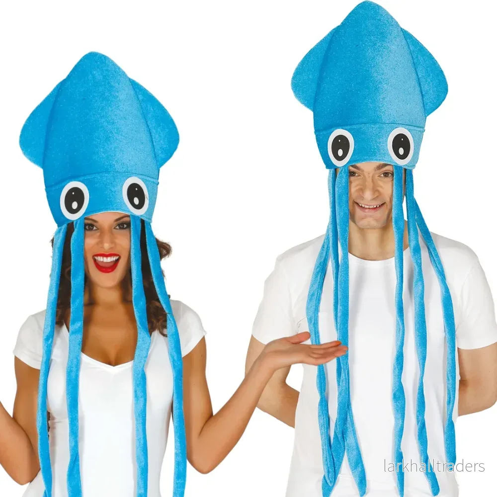 Hatt, bläckfisk blå Hatt, bläckfisk blå
