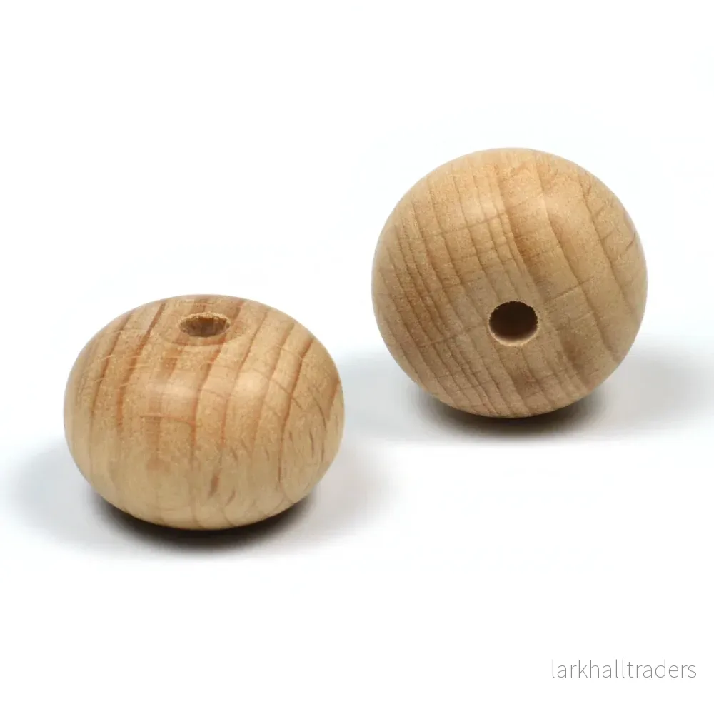 Stora abacus träpärlor, Premium Wood, 2st