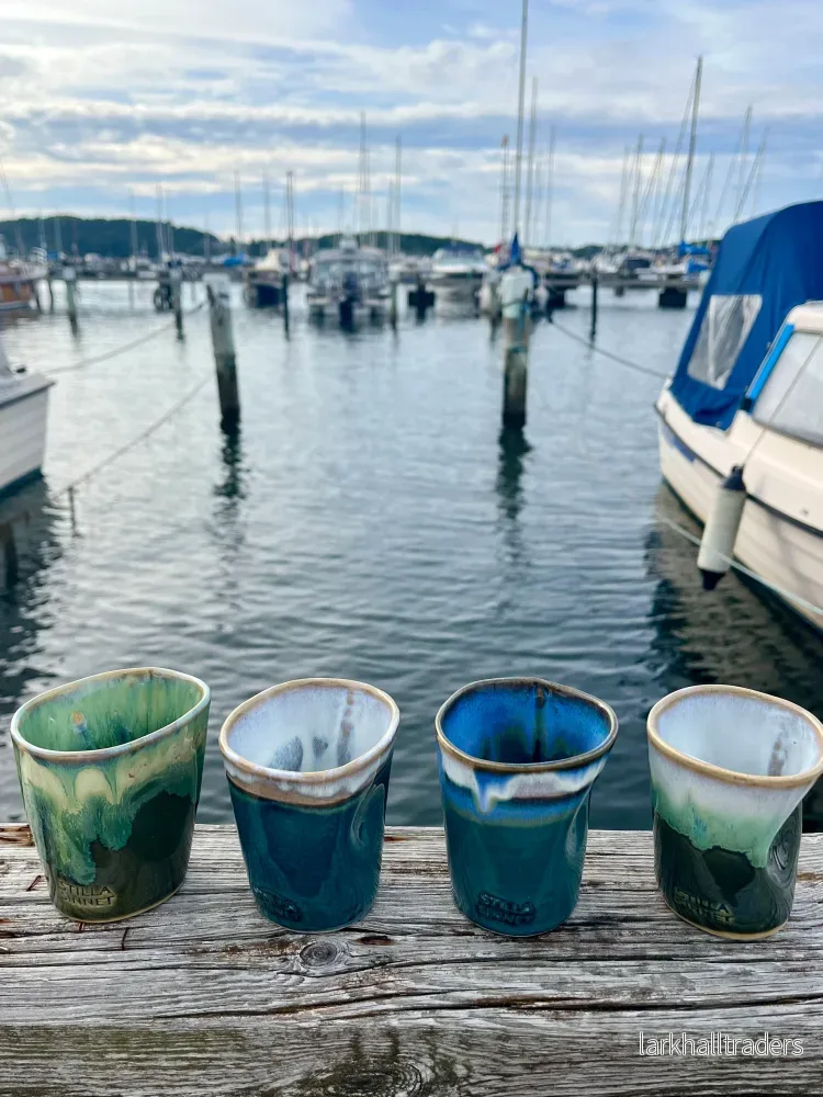 Handgjord Kopp - Havsblå/Blå (Liten) - Bild 2