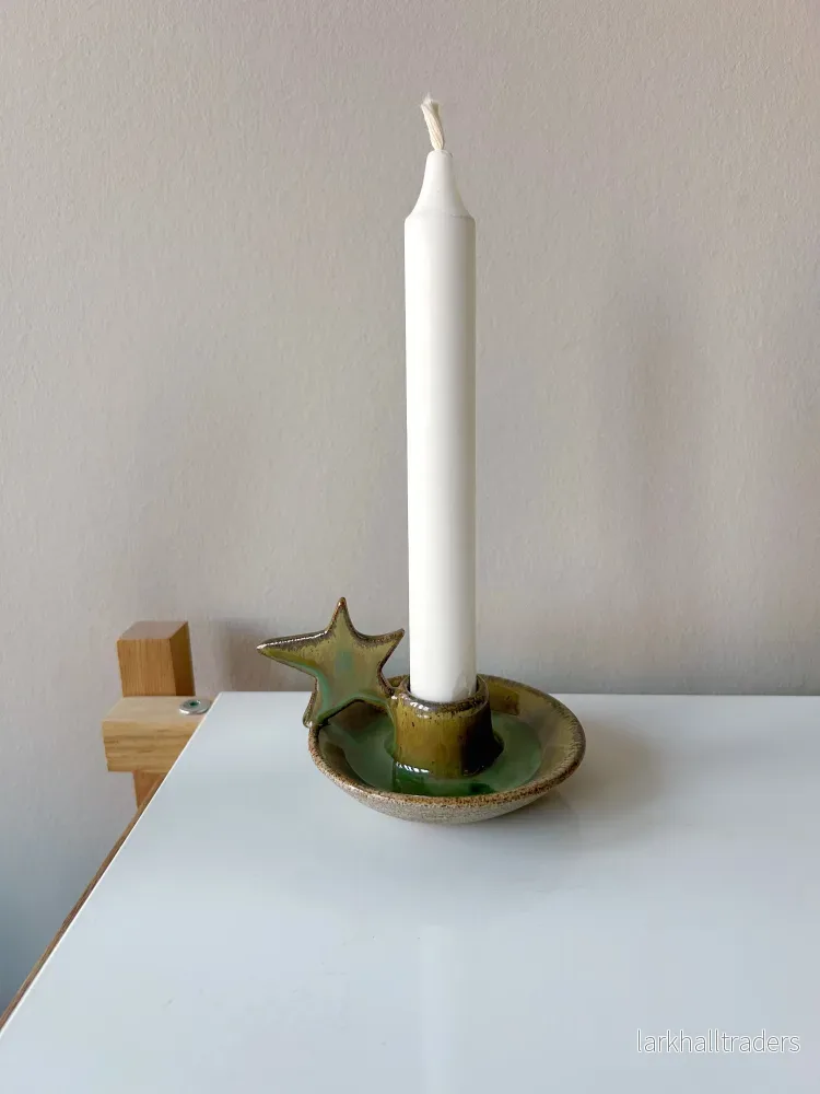 Stjärna Ljushållare - Mjukt grön - Bild 2