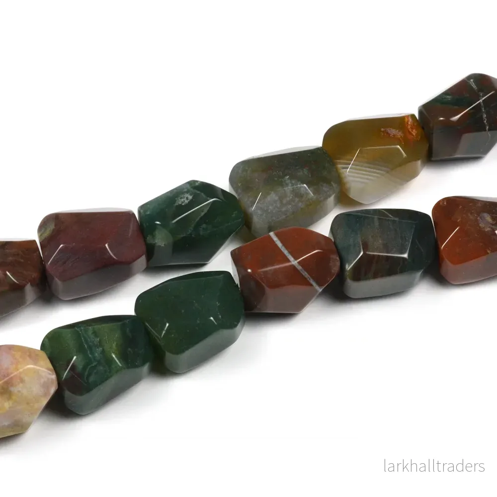 Indian agat bumling, facetterad, 12x17mm, 1st Indian agat bumling, facetterad, 12x17mm, 1st