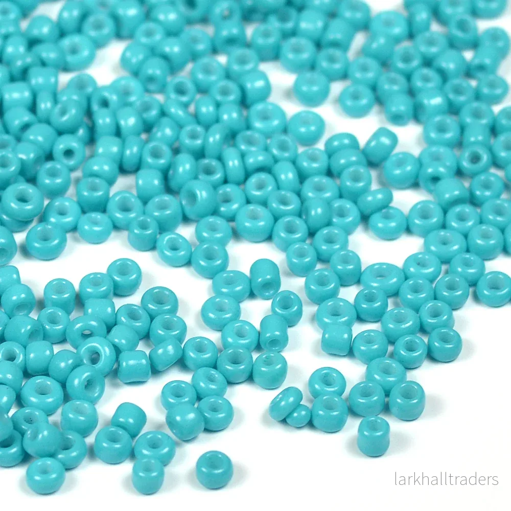 Seed Beads, 2mm, opak turkos, 30g Seed Beads, 2mm, opak turkos, 30g
