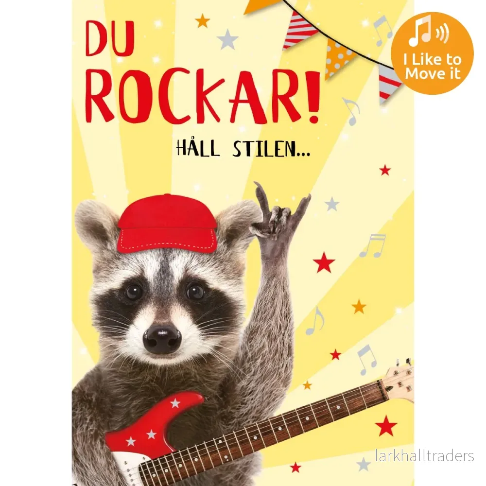 Dubbla kort med ljudeffekt, Du rockar Dubbla kort med ljudeffekt, Du rockar