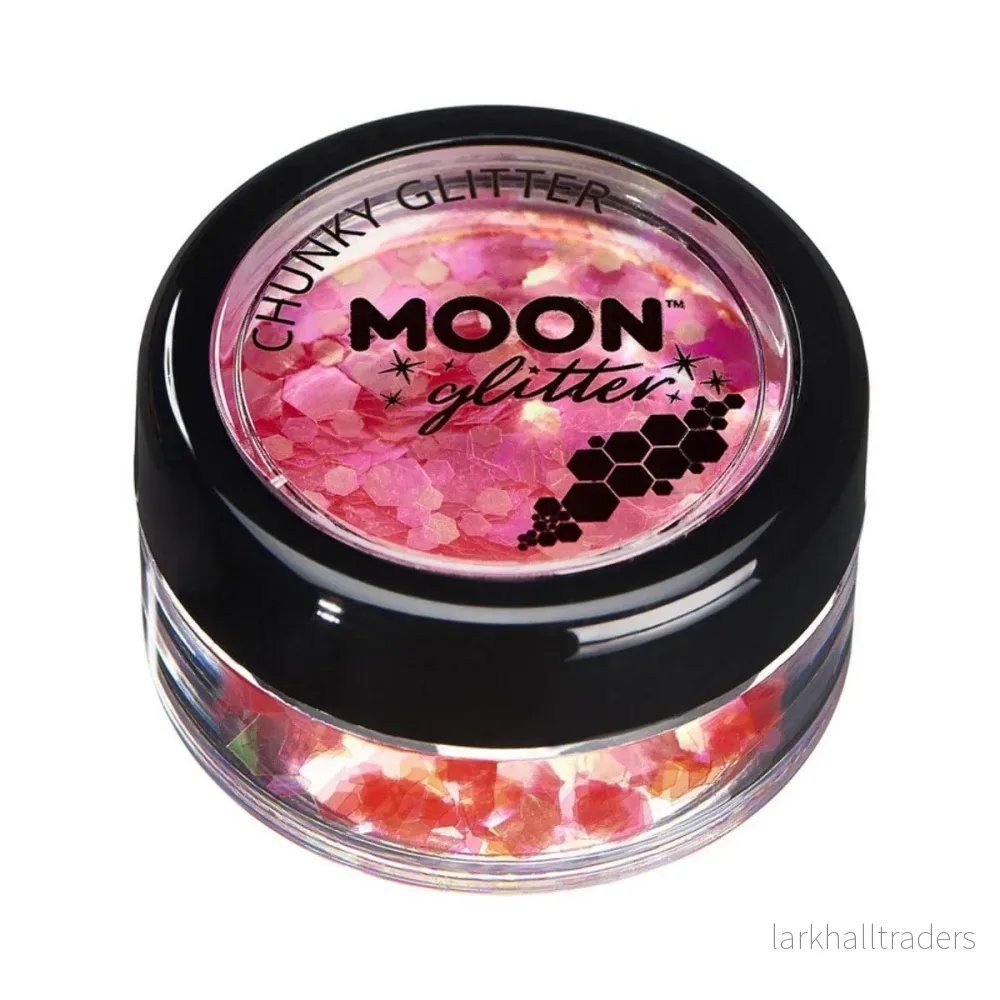 Moon Glitter Iridescent Chunky Glitter, cherry 3 g