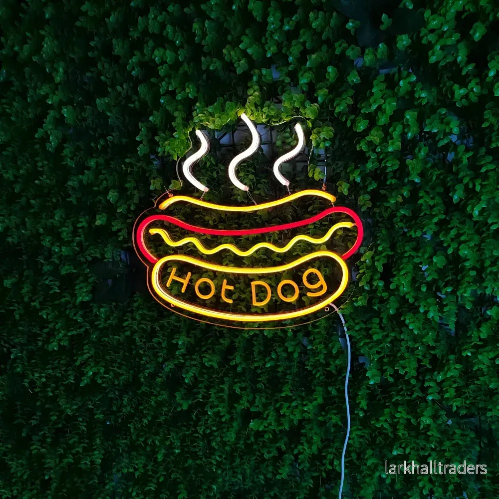 SnackLite – Färgglad Fastfood Neon Skylt för Bar & Restaurang - Bild 3