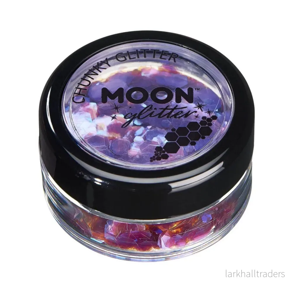 Moon Glitter Iridescent Chunky Glitter, purple 3 g Moon Glitter Iridescent Chunky Glitter, purple 3 g