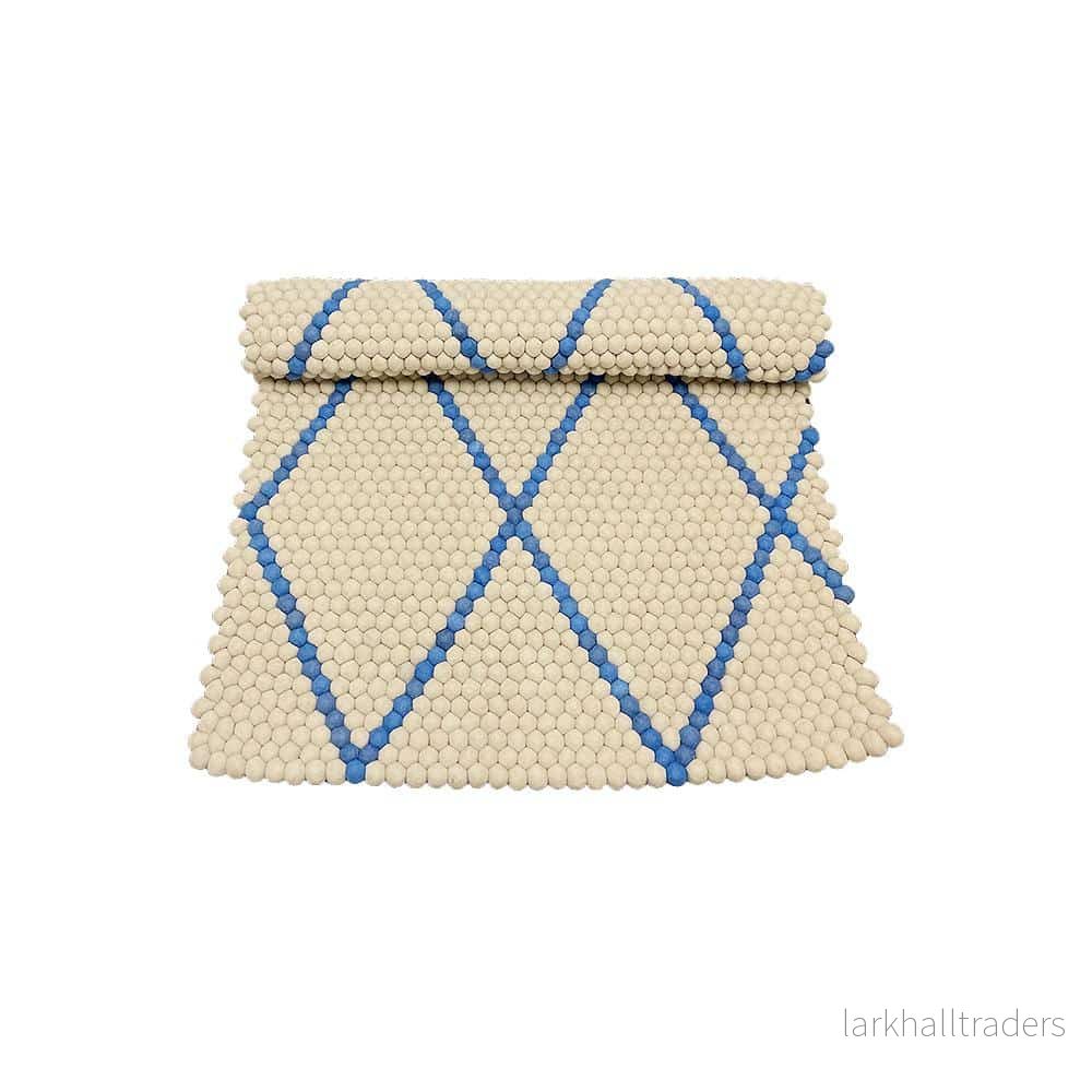 Matta i 100 % Ren Nepalull – Ljusgrå – 100 x 70 cm Matta i 100 % Ren Nepalull – Ljusgrå – 100 x 70 cm