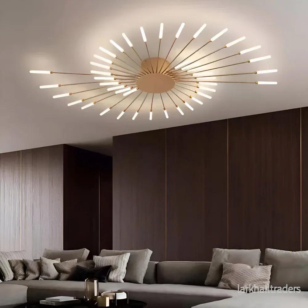 AureaSpiral – Lyxig LED Taklampa med Fyrverkeri-inspirerad Design - Bild 3