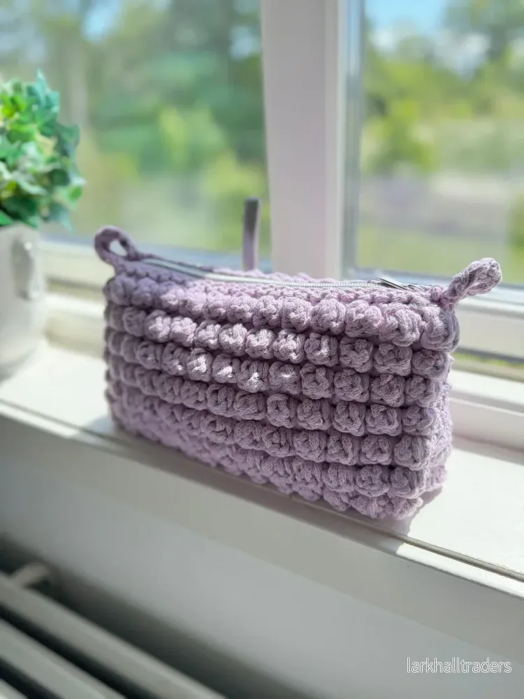 Virkad Bubbliga Necessär, lilac - Stor
