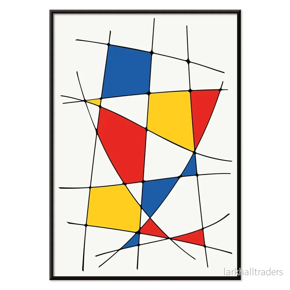 Geometriska linjer och färger 1 Poster - Bild 2