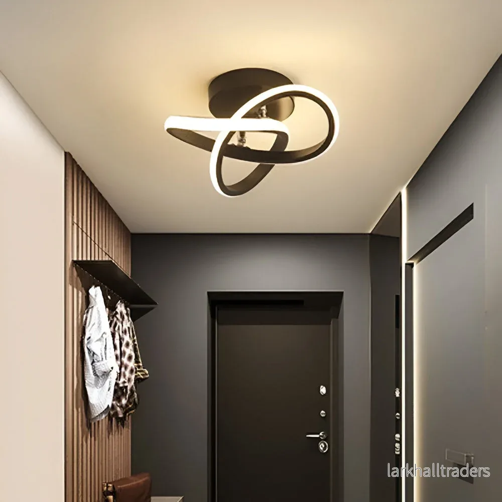 Lumivra – Abstrakt Modern LED Taklampa med Dimbar Funktion (Ø24 cm)