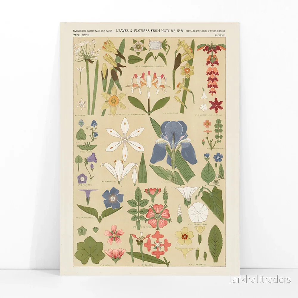 Blad och blommor Poster - Bild 3