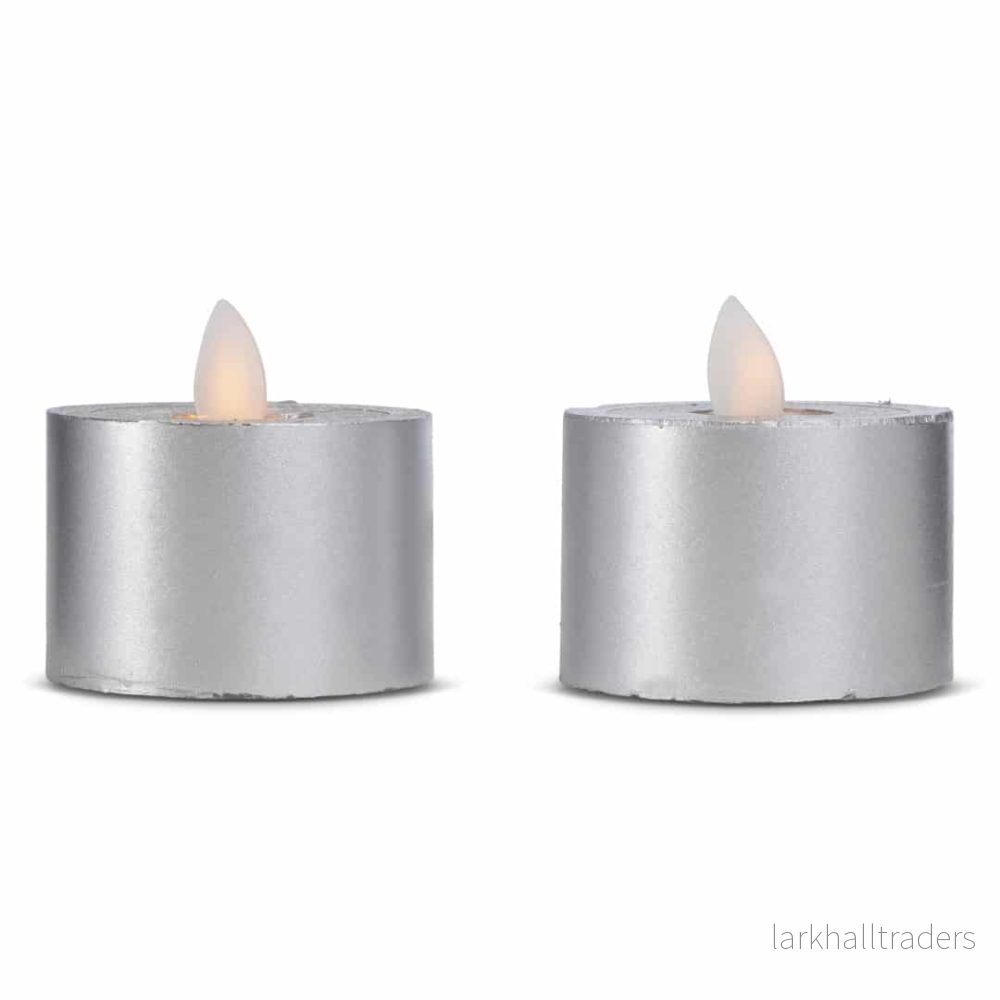 LED värmeljus stearin - 2 st. - 3 cm - m/rörlig låga - (flera färger) - Bild 2