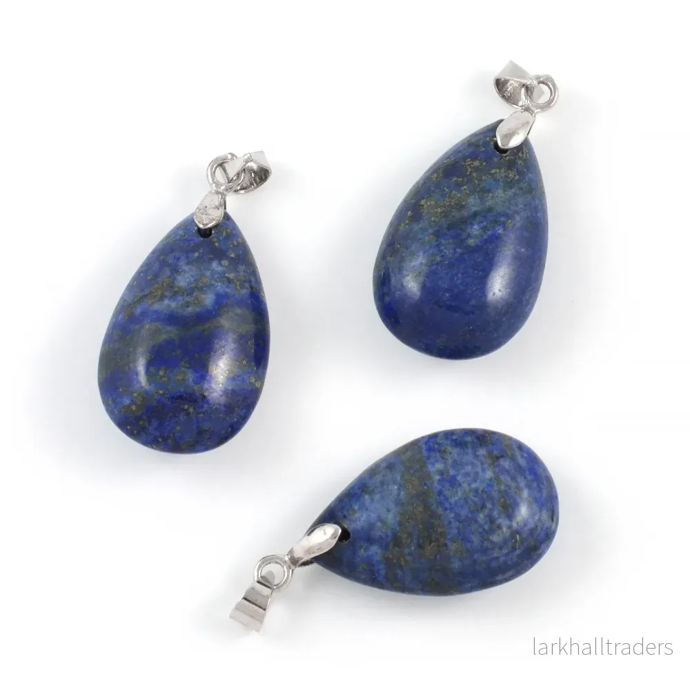 Hänge, droppe av lapis lazuli, 24mm, 1st Hänge, droppe av lapis lazuli, 24mm, 1st