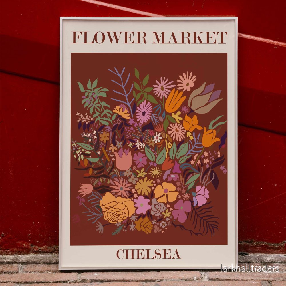 Blommarknad i Chelsea Poster Blommarknad i Chelsea Poster