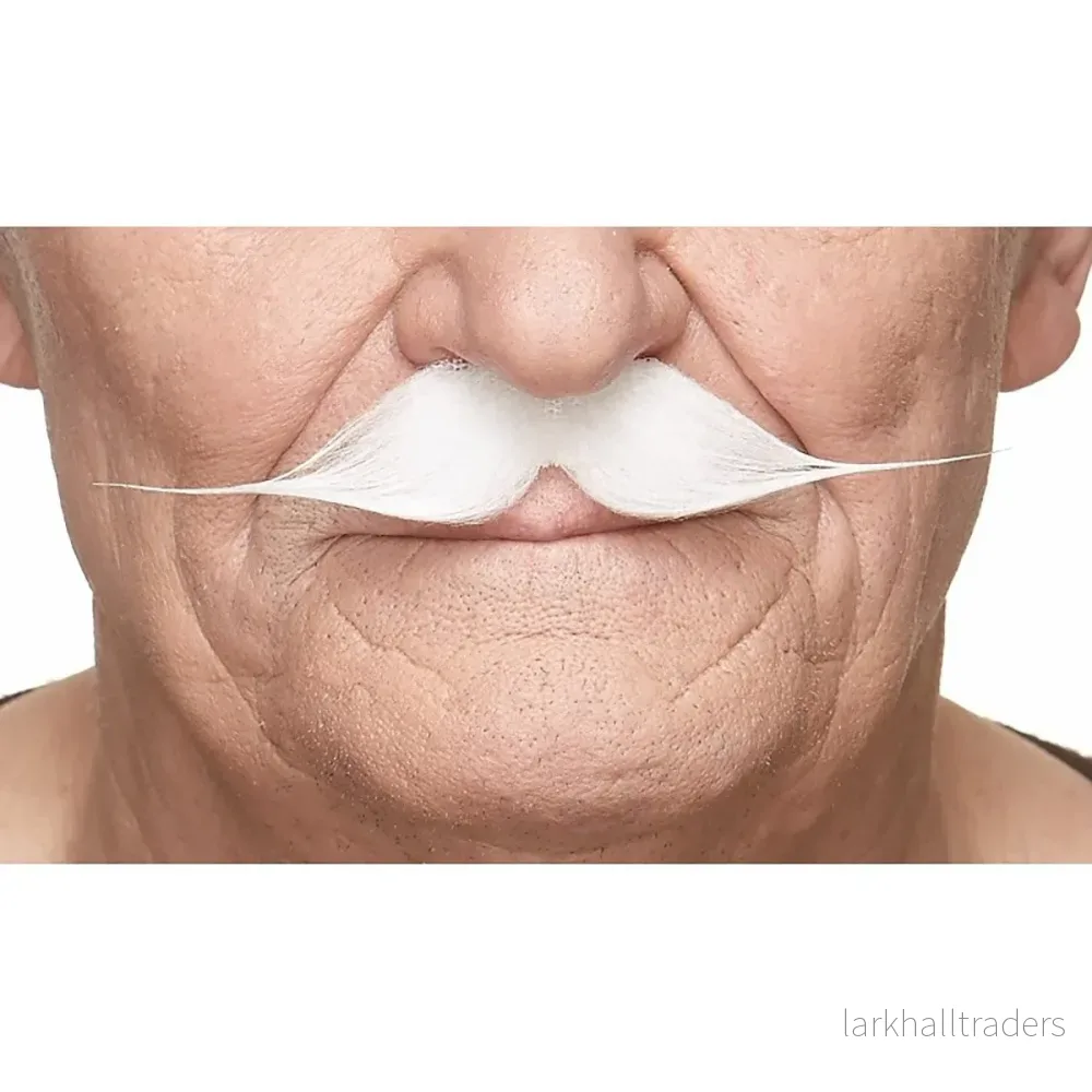 Mustasch, gentleman vit Mustasch, gentleman vit
