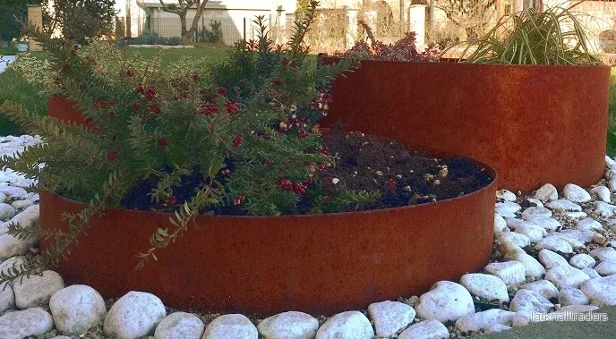 Odlingslåda Rund Corten - Bild 3