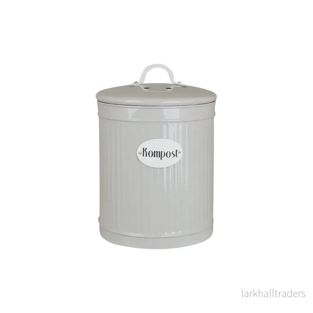 Plåtburk Hugo Kompost Beige