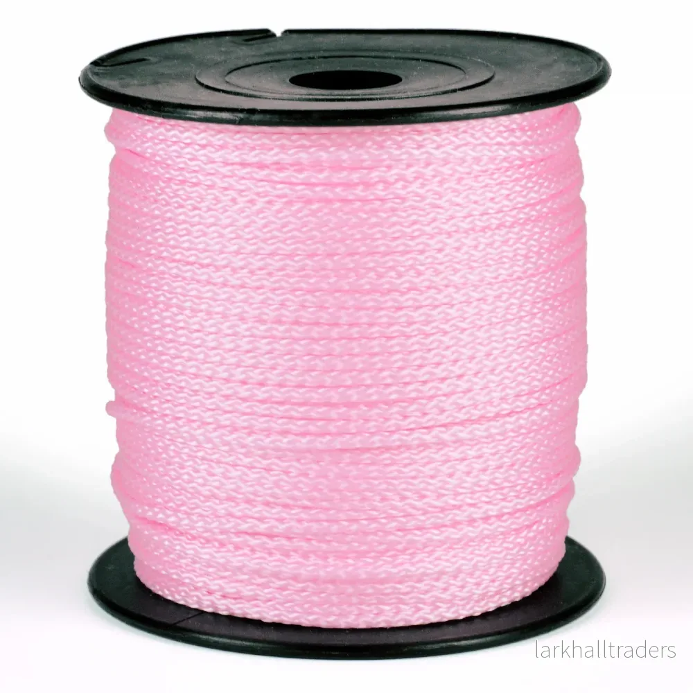 Polyestersnöre, ljusrosa, 1,5mm - Bild 2
