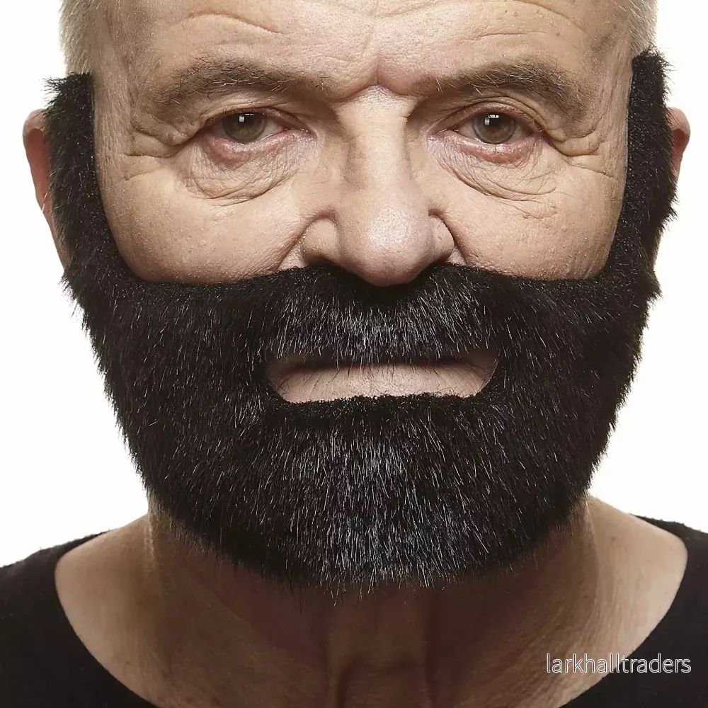 Mustasch med skägg, fisherman svart Mustasch med skägg, fisherman svart