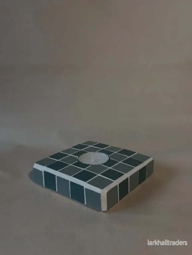 VÄNDBAR MOSAIK LJUSHÅLLARE/UNDERLÄGG VÄNDBAR MOSAIK LJUSHÅLLARE/UNDERLÄGG