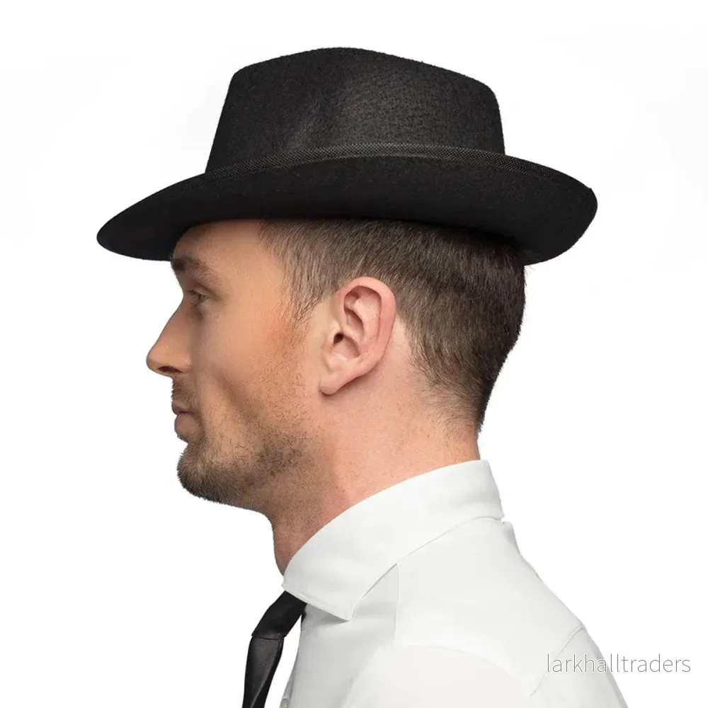 Gangsterhatt, svart - Bild 3