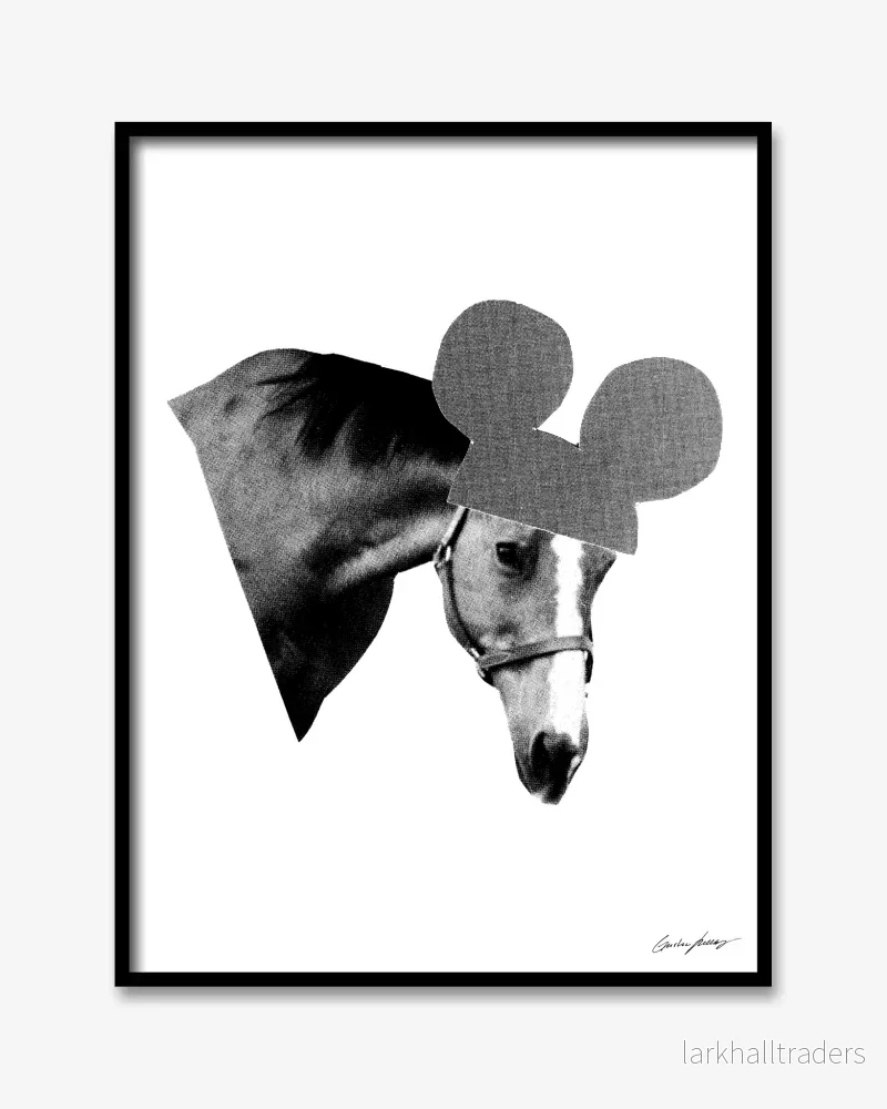 Horsey Mouse Print