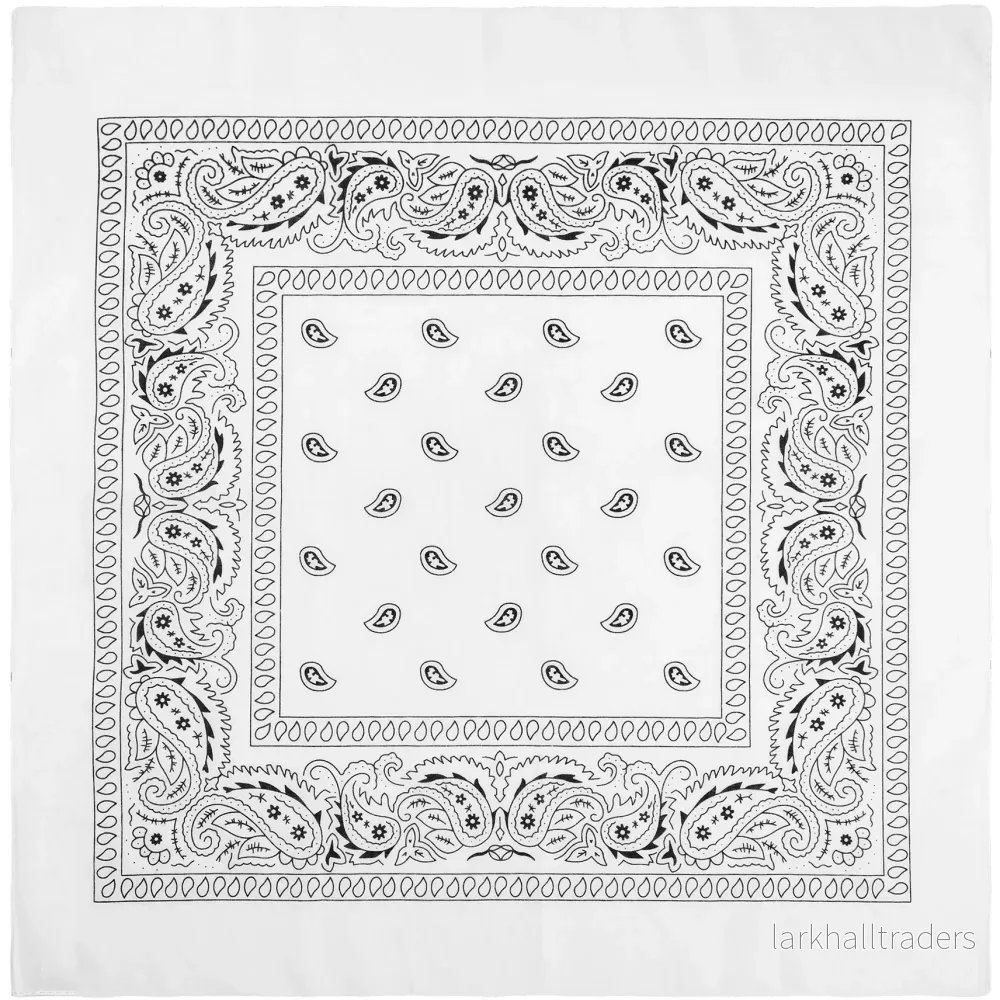 Bandana, vit 55x55 cm - Bild 2