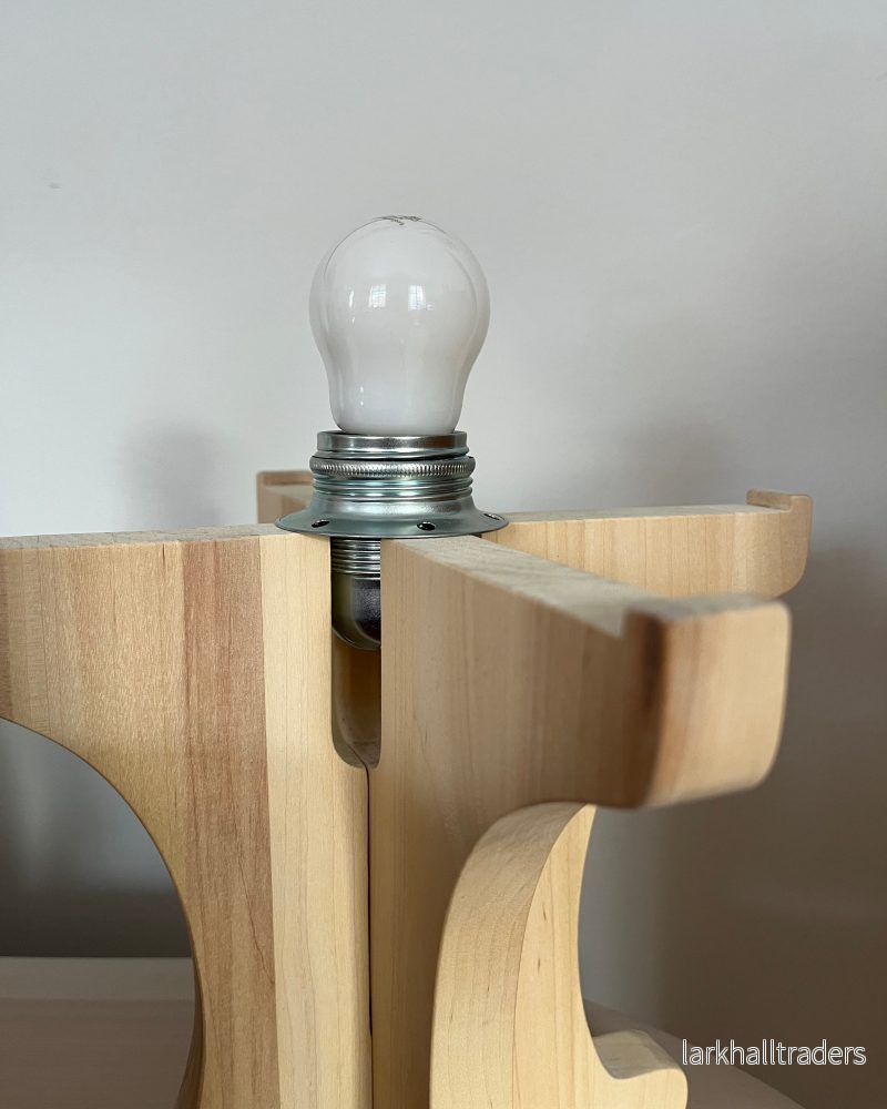 Bordslampa - björk / gul - Bild 3