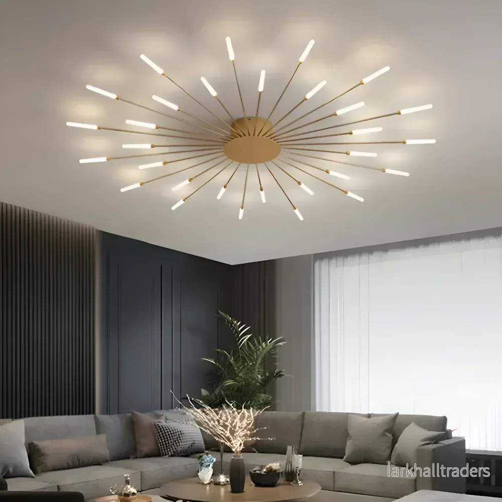 AureaSpiral – Lyxig LED Taklampa med Fyrverkeri-inspirerad Design - Bild 2