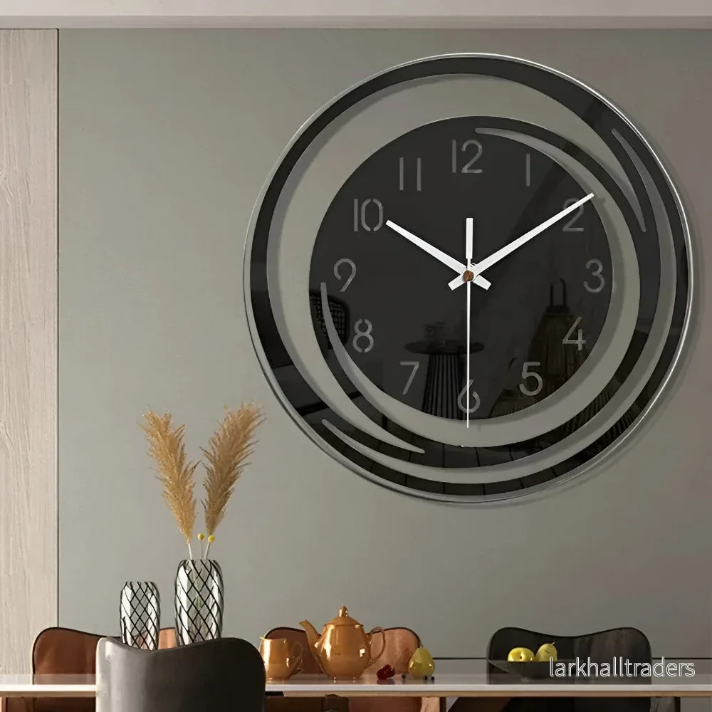 AcrySilent – Modern Svart Akryl Väckarklocka i Skandinavisk Design - Bild 3