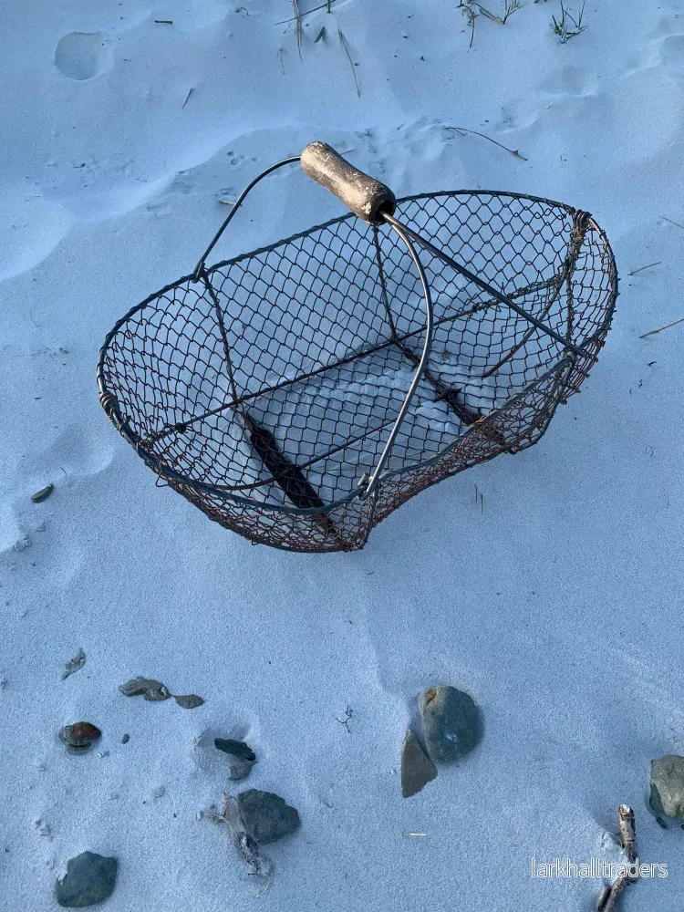 Stor fransk trådkorg med handtag - Bild 2