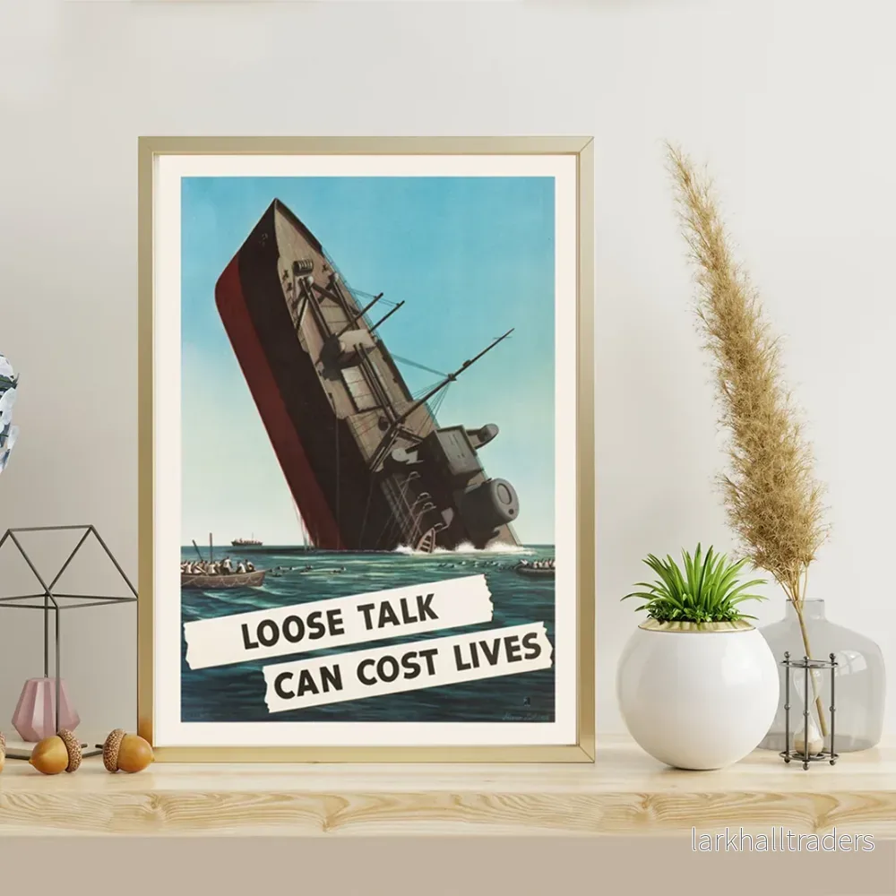 Löst prat kan kosta liv Poster