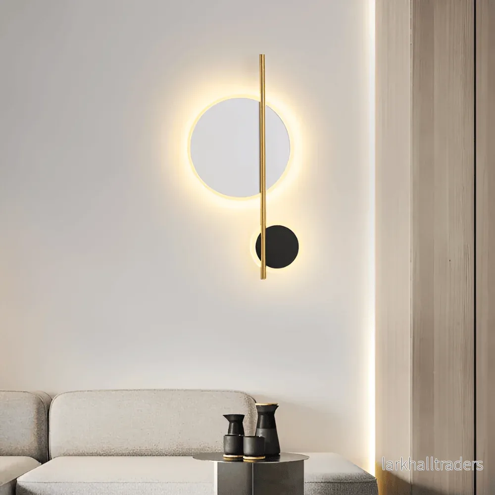 Haloform – Minimalistisk Rund LED Vägglampa i Metall - Bild 2